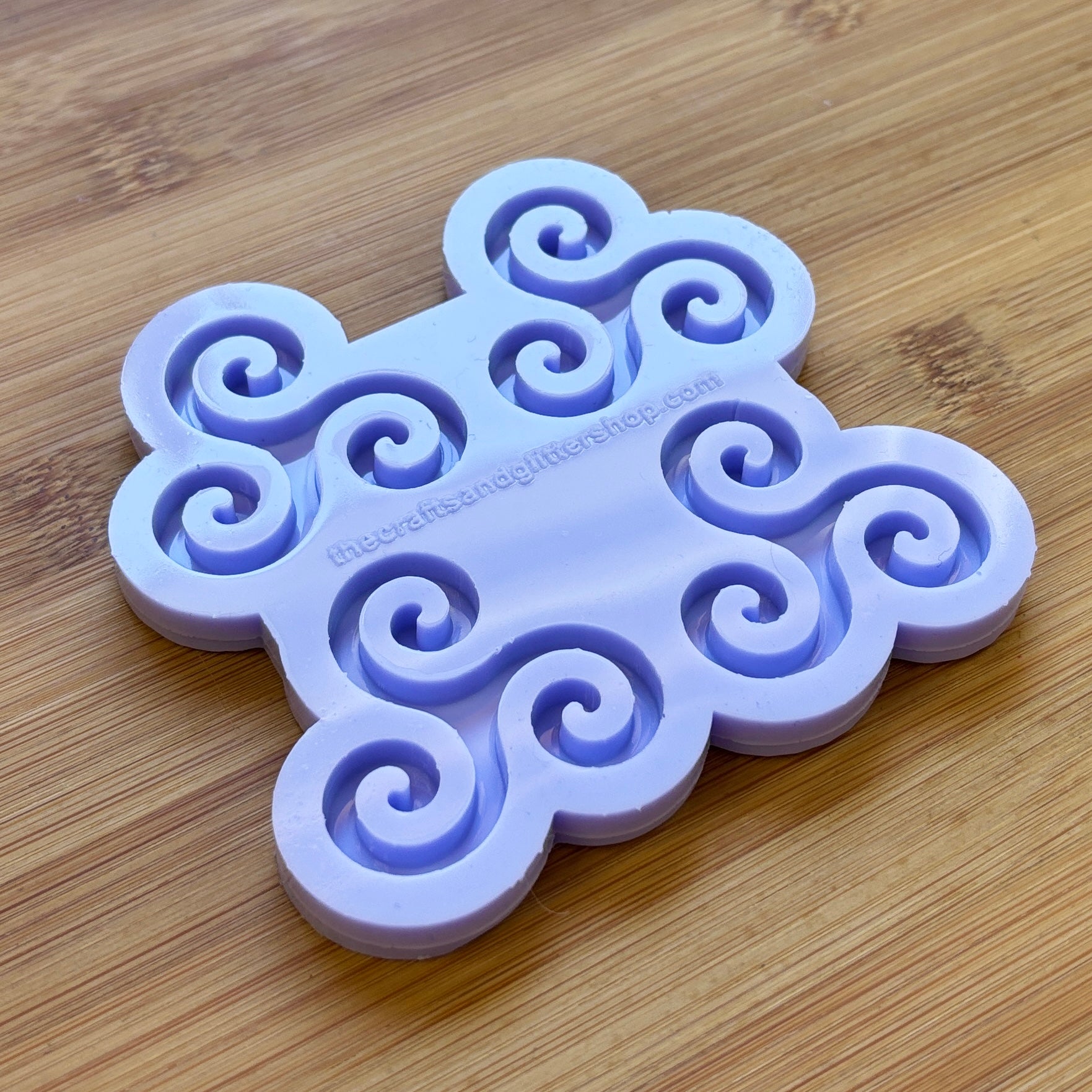 Triple Spiral Silicone Mold with 4 cavities made with food safe silicone