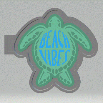 Turtle Silicone Mold Housing STL File