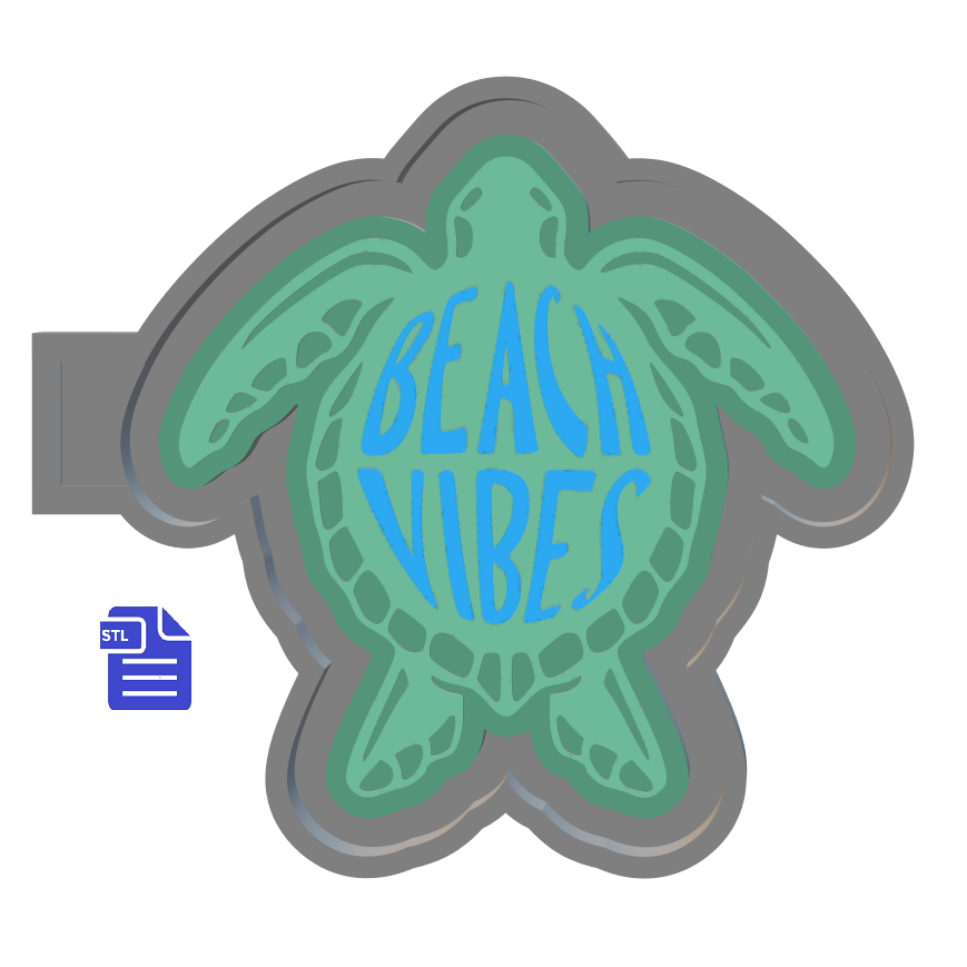 Turtle Silicone Mold Housing STL File