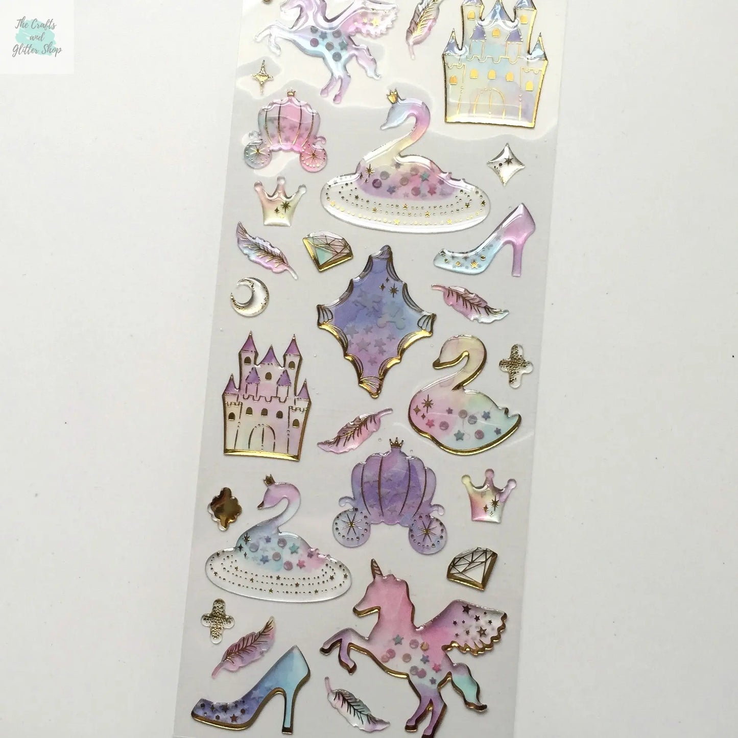 Unicorn Epoxy Stickers - 1 Sheet - The Crafts and Glitter Shop