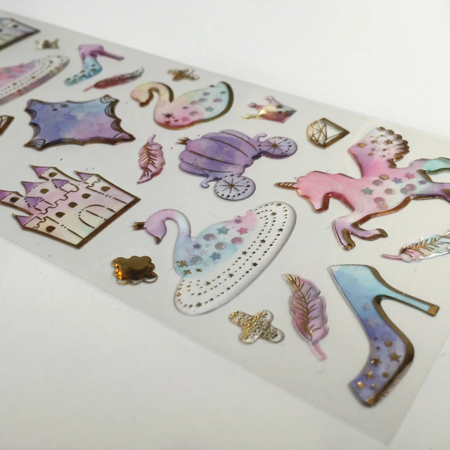 Unicorn Epoxy Stickers - 1 Sheet - The Crafts and Glitter Shop