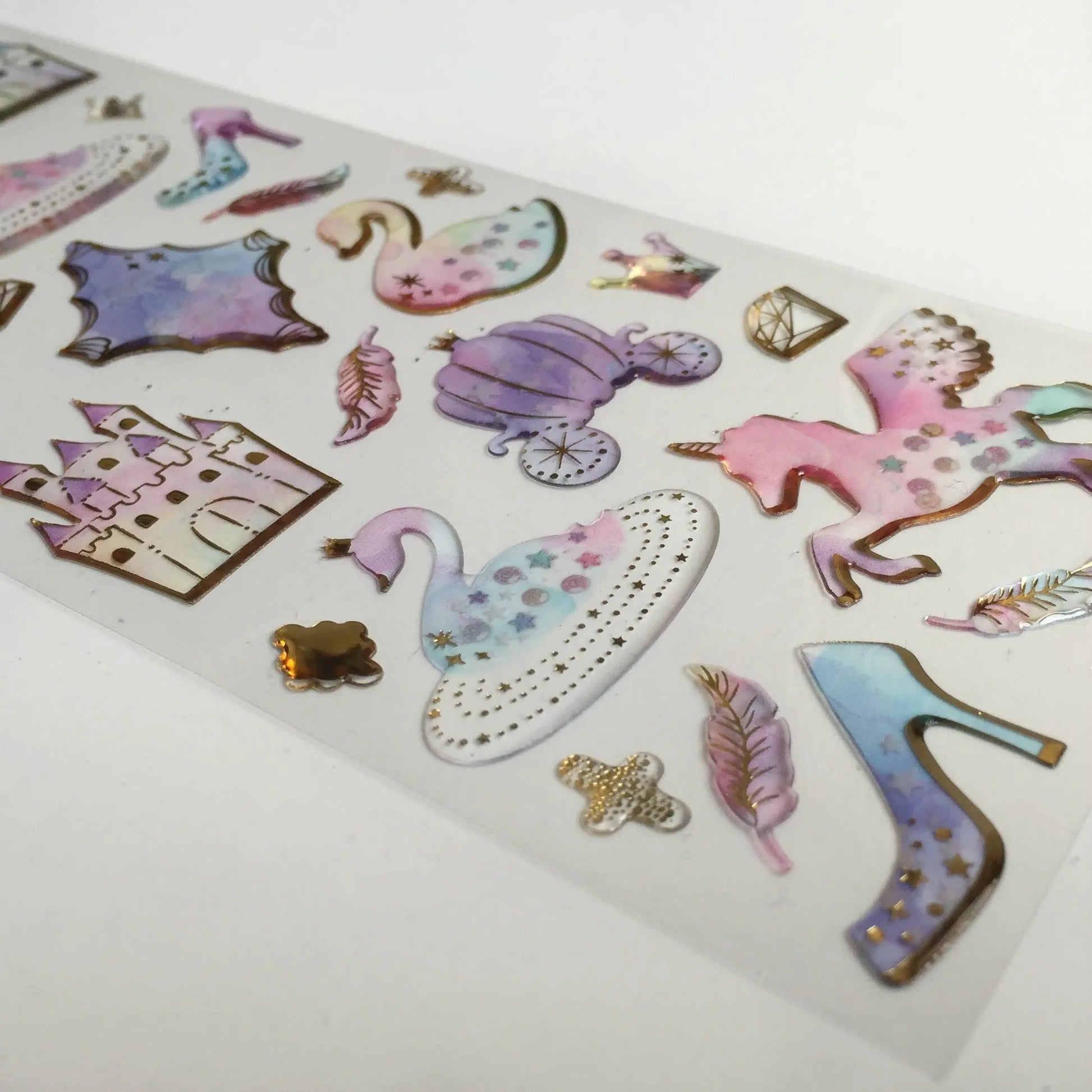 Unicorn Epoxy Stickers - 1 Sheet - The Crafts and Glitter Shop