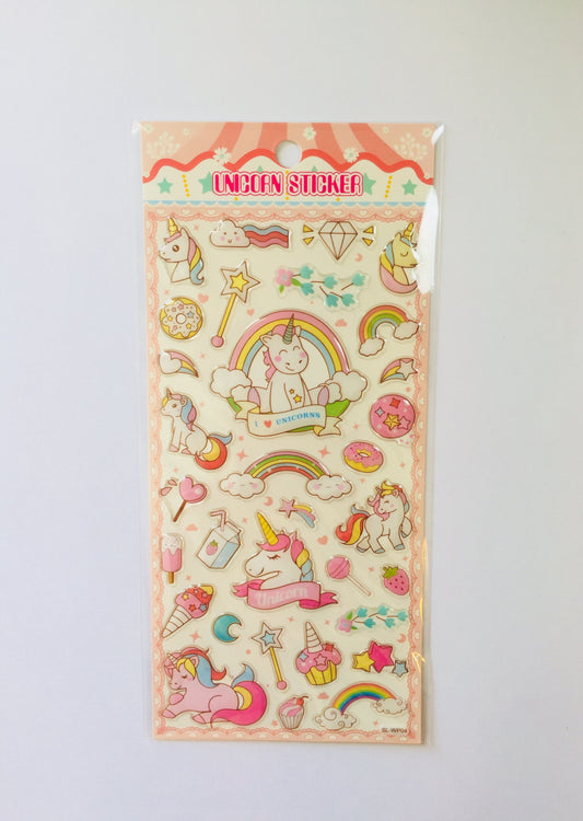 Unicorn Epoxy Stickers