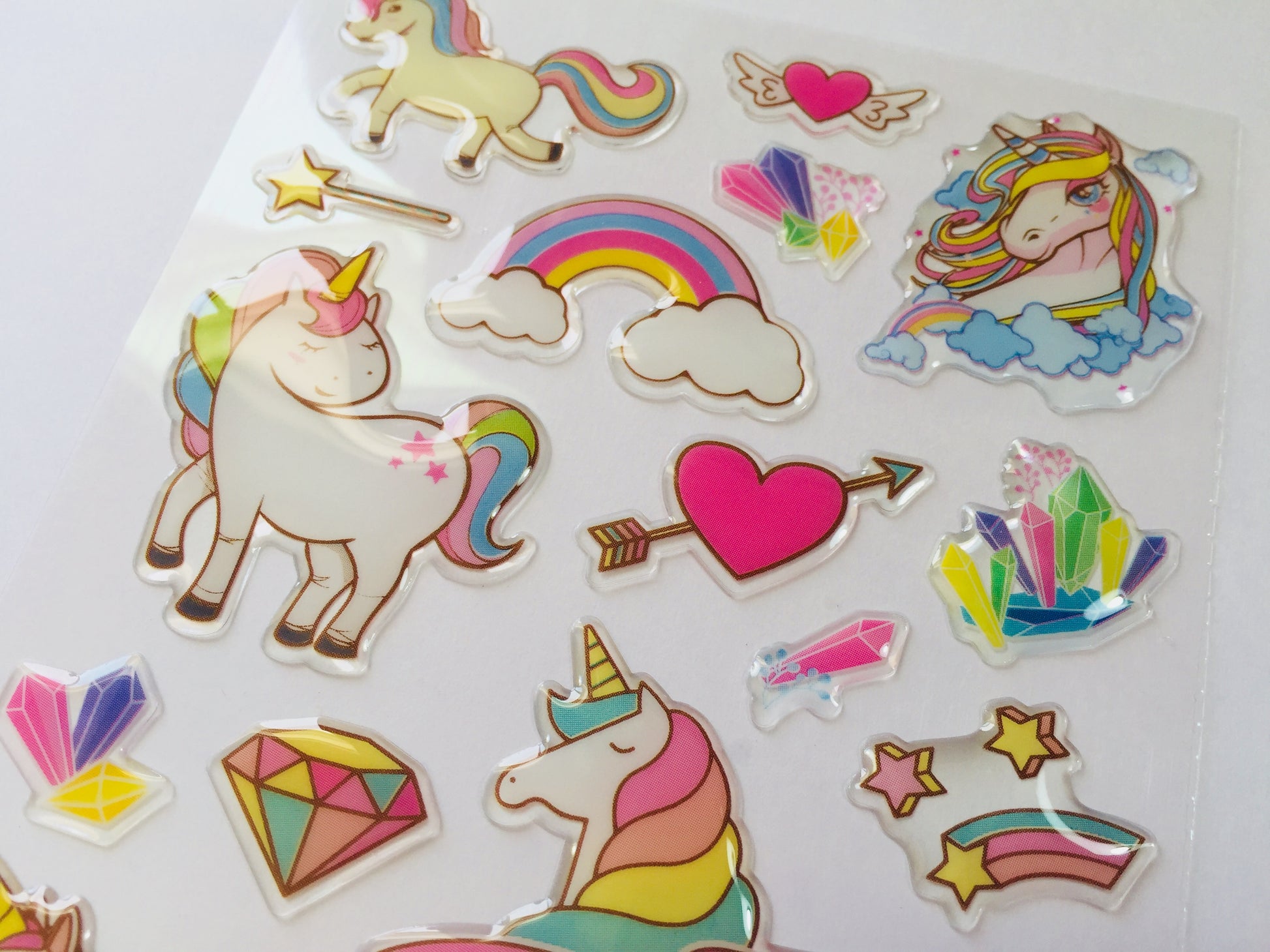 Unicorn Epoxy Stickers
