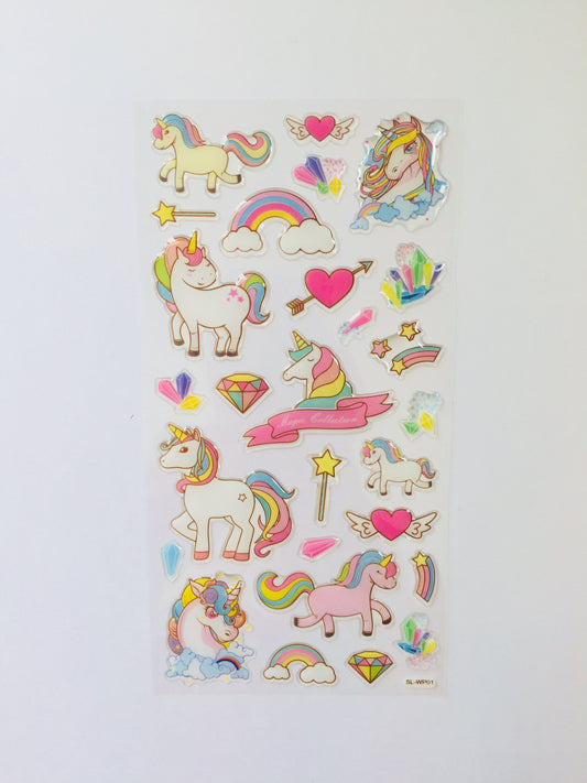 Unicorn Epoxy Stickers