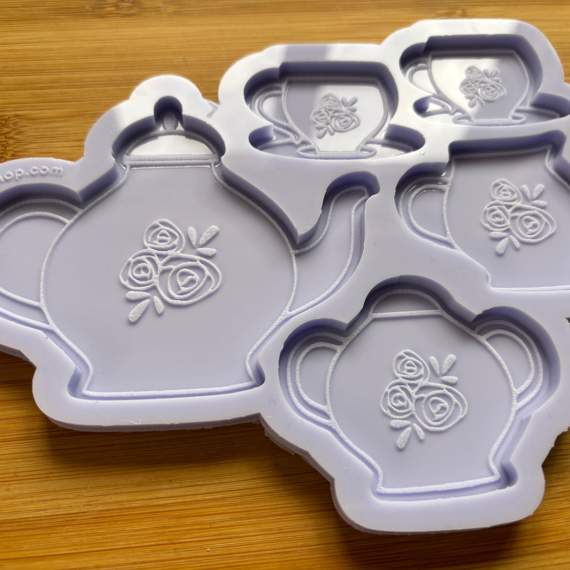 Vintage High Tea Floral Set Silicone Mold