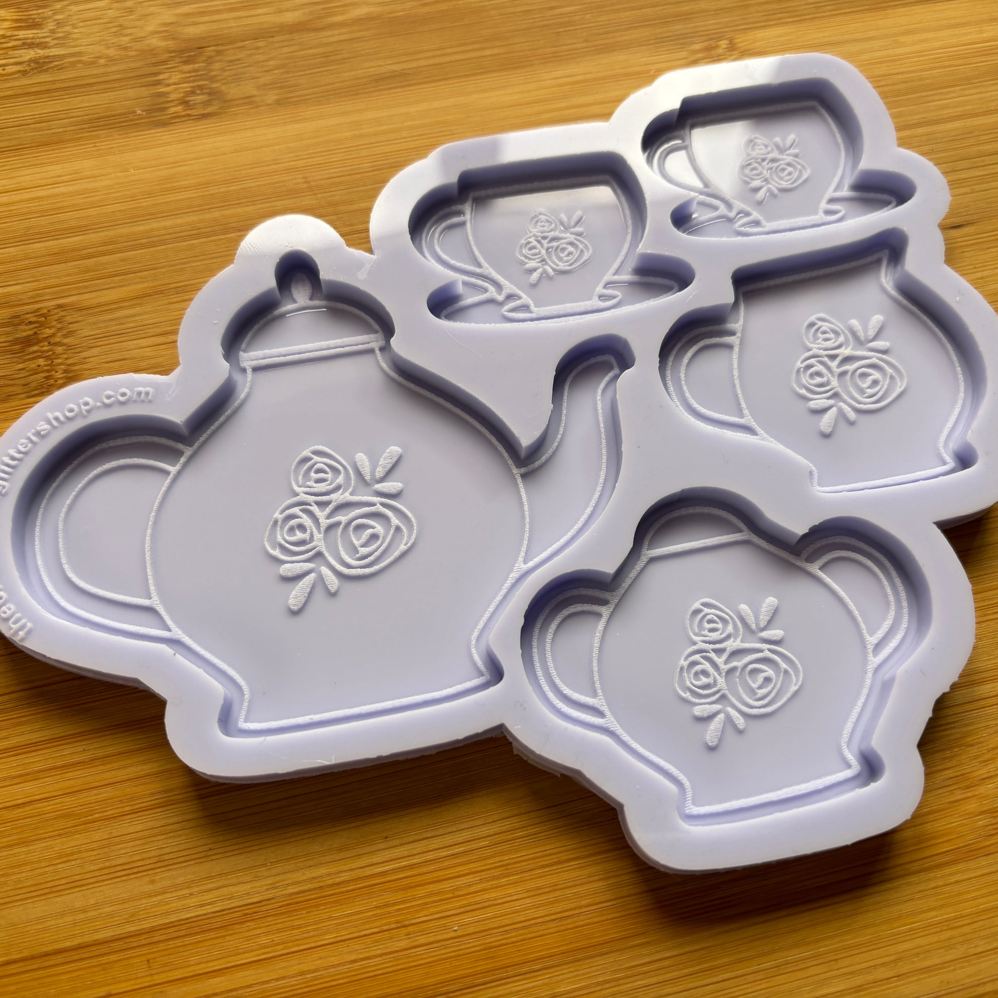 Vintage High Tea Floral Set Silicone Mold