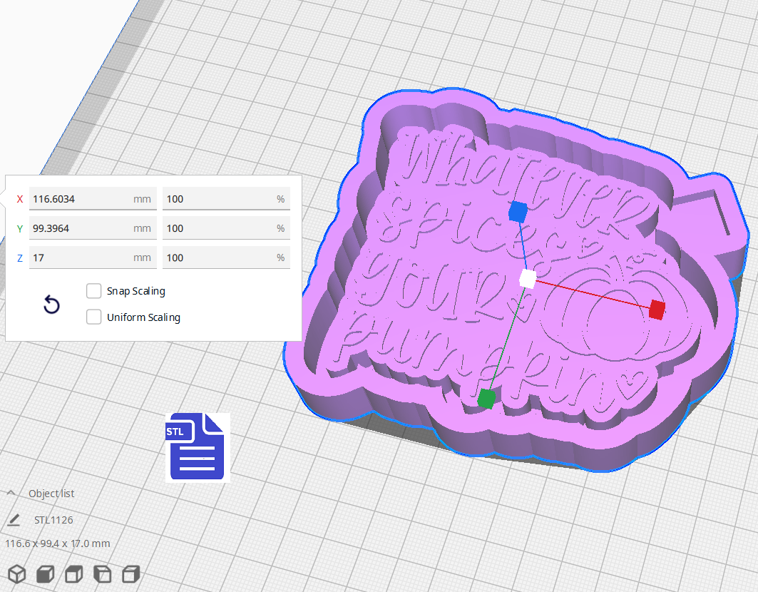 Whatever Spices Your Pumpkin Silicone Mold Housing STL File