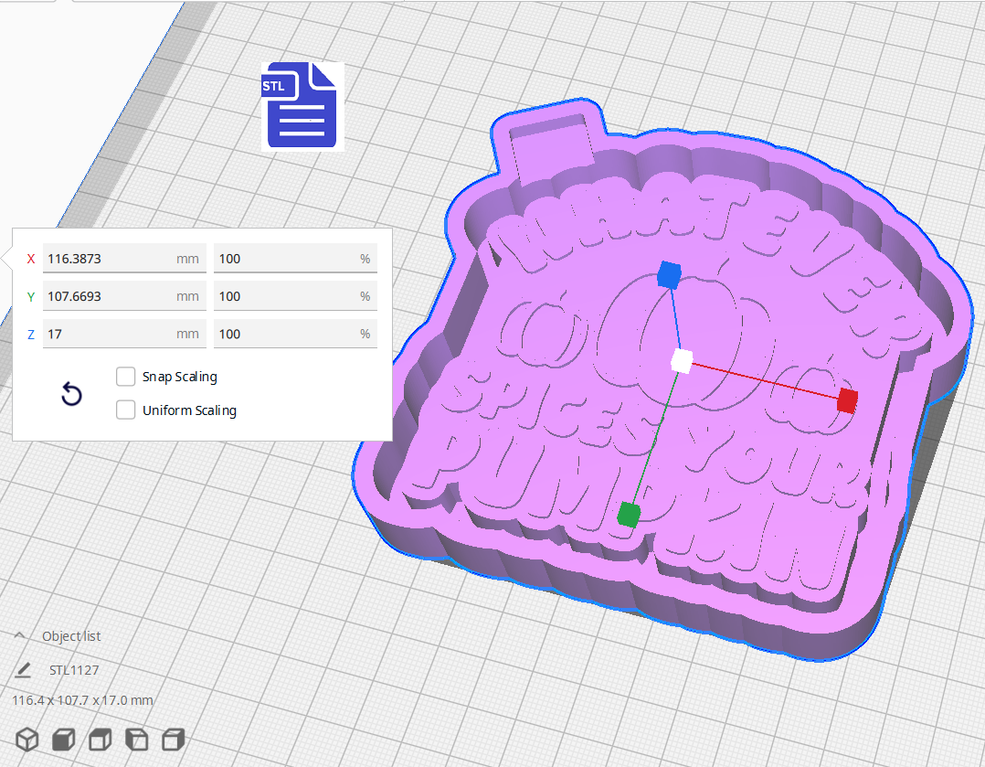 Whatever Spices Your Pumpkin Silicone Mold Housing STL File