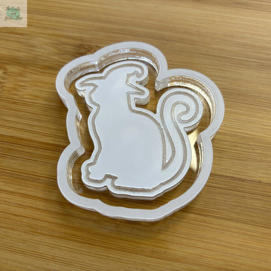 Witchy Cat Acrylic Mold Blank