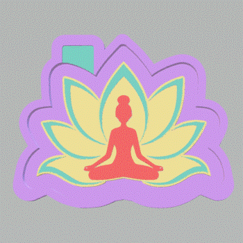 Yoga Lotus Silicone Mold Housing STL File