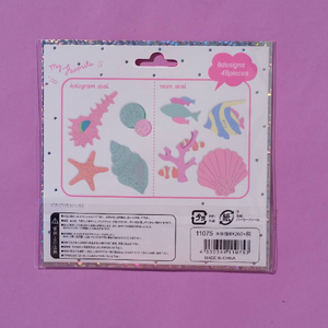 Under the sea Sticker Flakes - 48 pieces