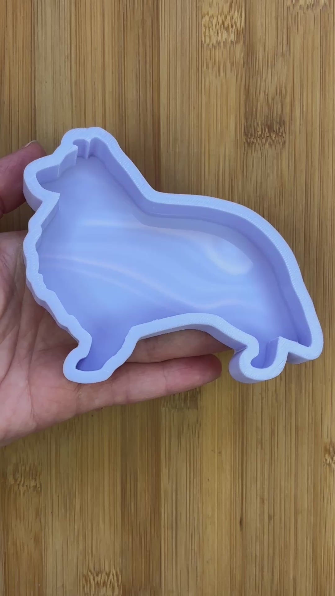 Shetland Sheepdog Silicone Mold with 1 cavity