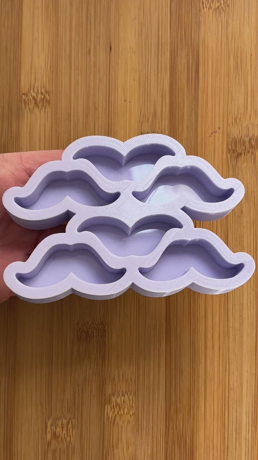 Grade B 2" Mustache Silicone Mold