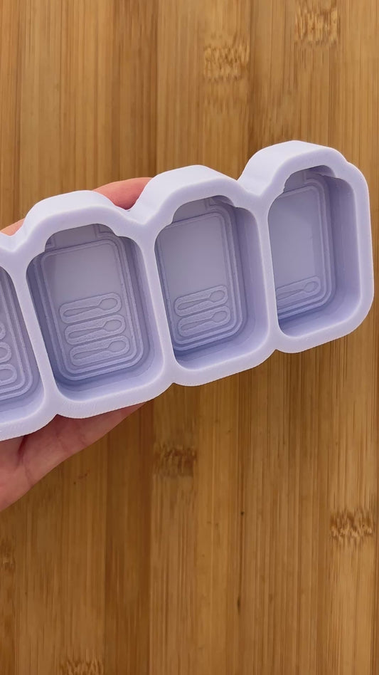 Spoons Battery Silicone Mold