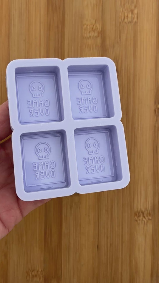 1.5 inch Game Over Silicone Mold