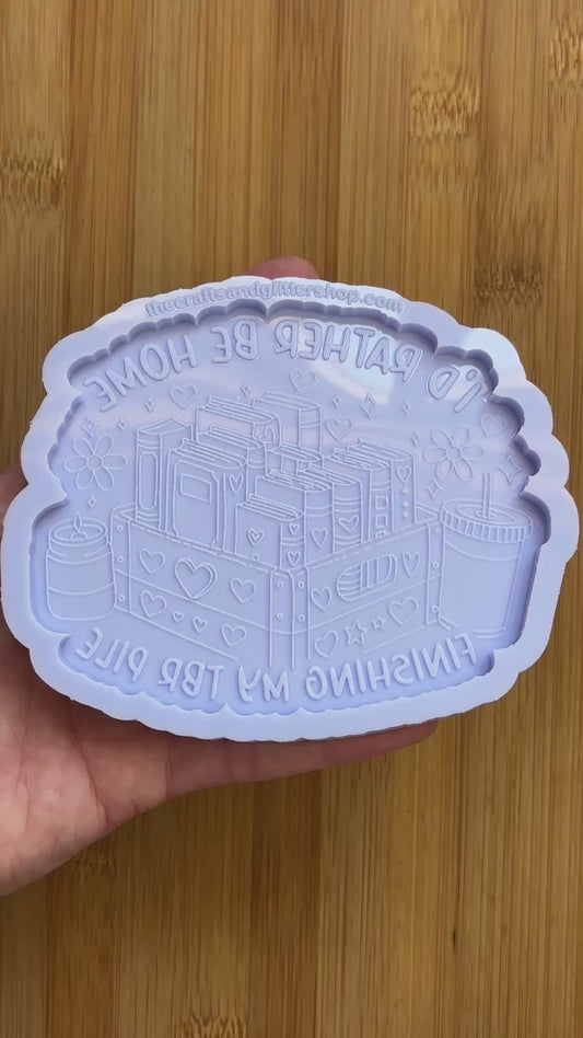 Bookish TBR Pile Silicone Mold