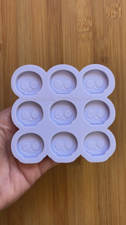 1 inch Cute Skull Silicone Mold