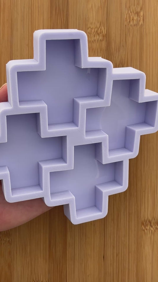 2.5 inch Swiss Cross Silicone Mold