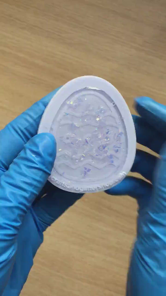2.1" Easter Egg Silicone Mold