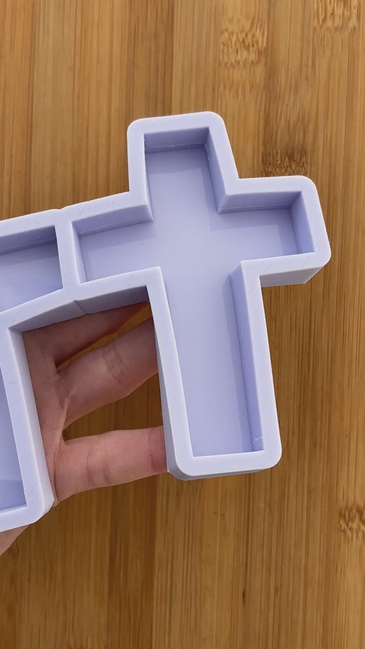 4" Cross Silicone Mold