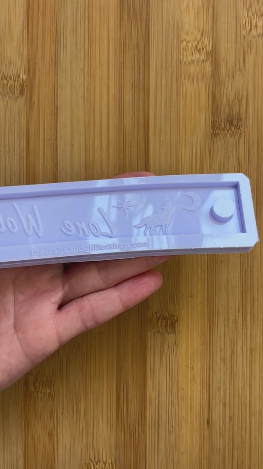 Lone Wolf Bookmark Silicone Mold