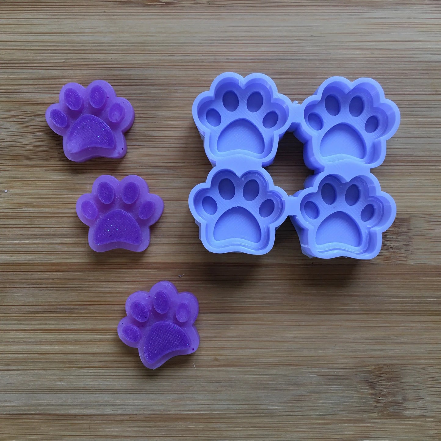 1" Paws Silicone Mold