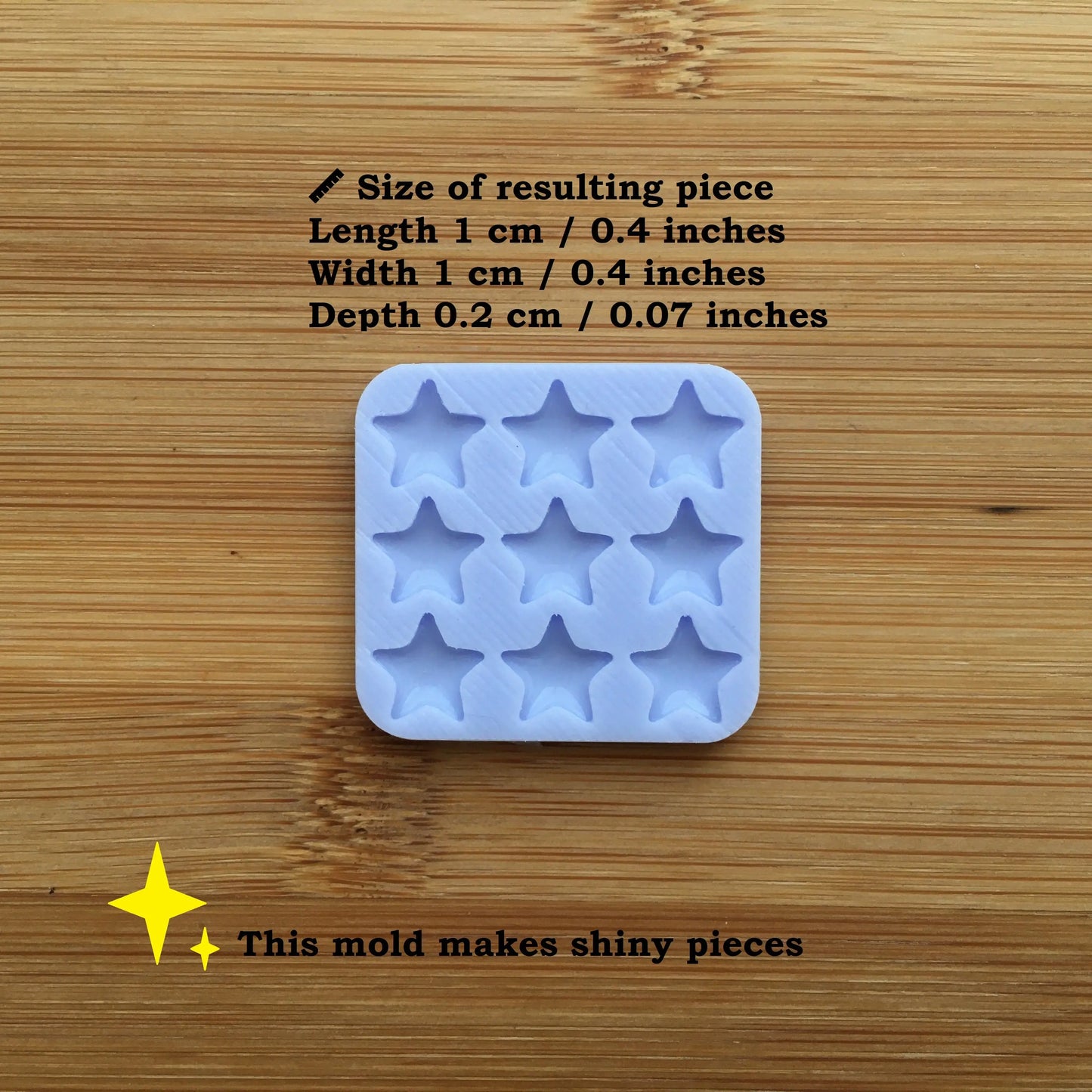 1 cm Star Silicone Mold