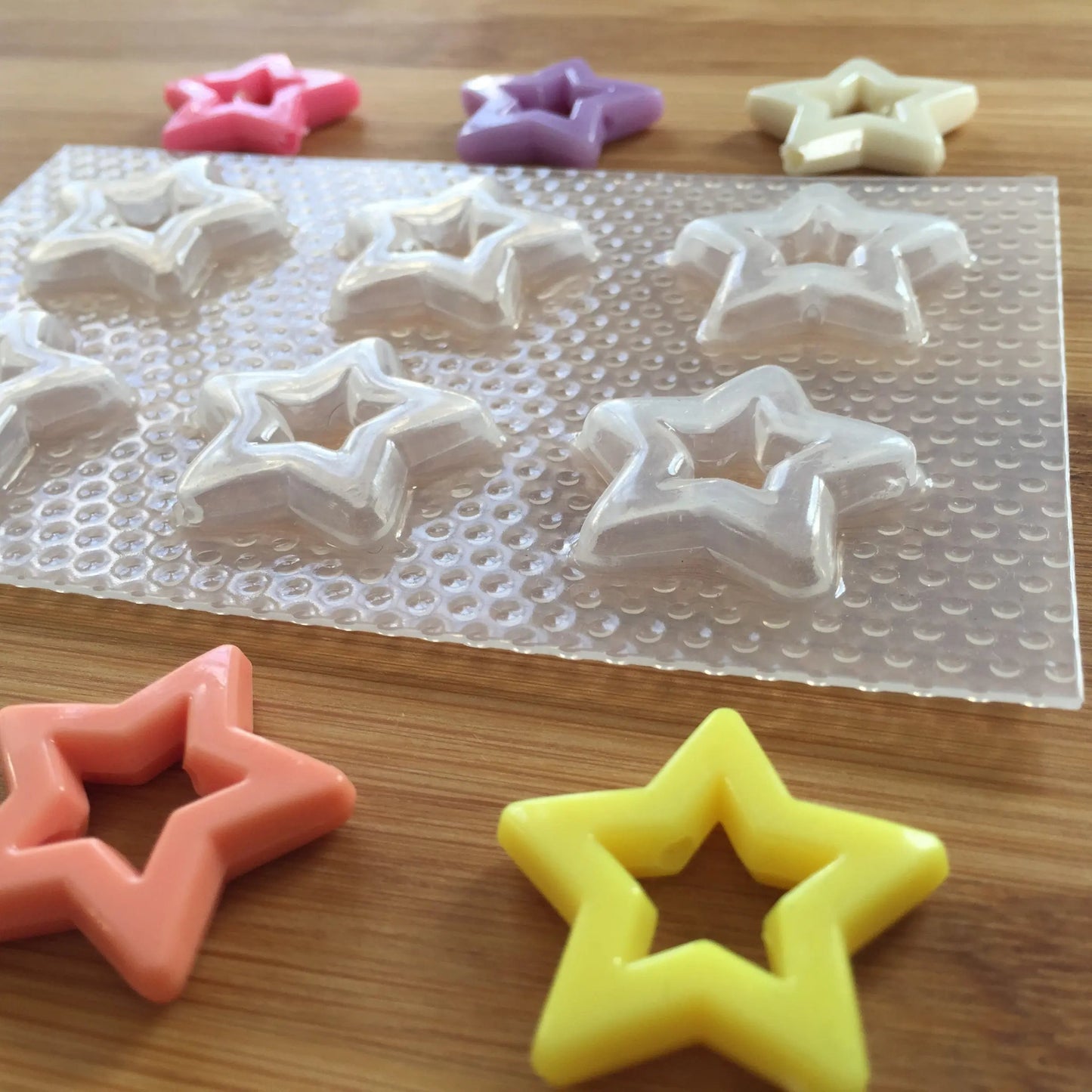 1 inch Hollow Star Plastic Mold The Crafts and Glitter Shop
