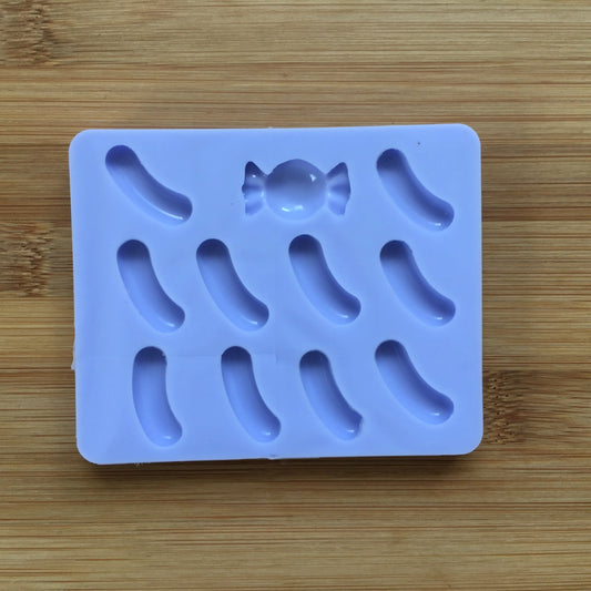 1 inch Jelly Bean Silicone Mold - The Crafts and Glitter Shop