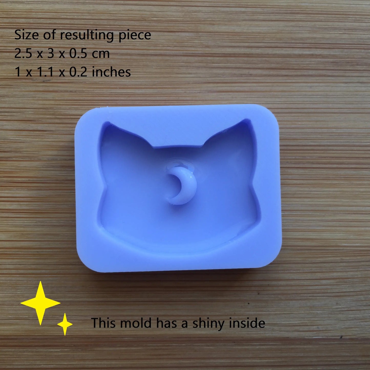 1 inch Moon Cat Silicone Mold