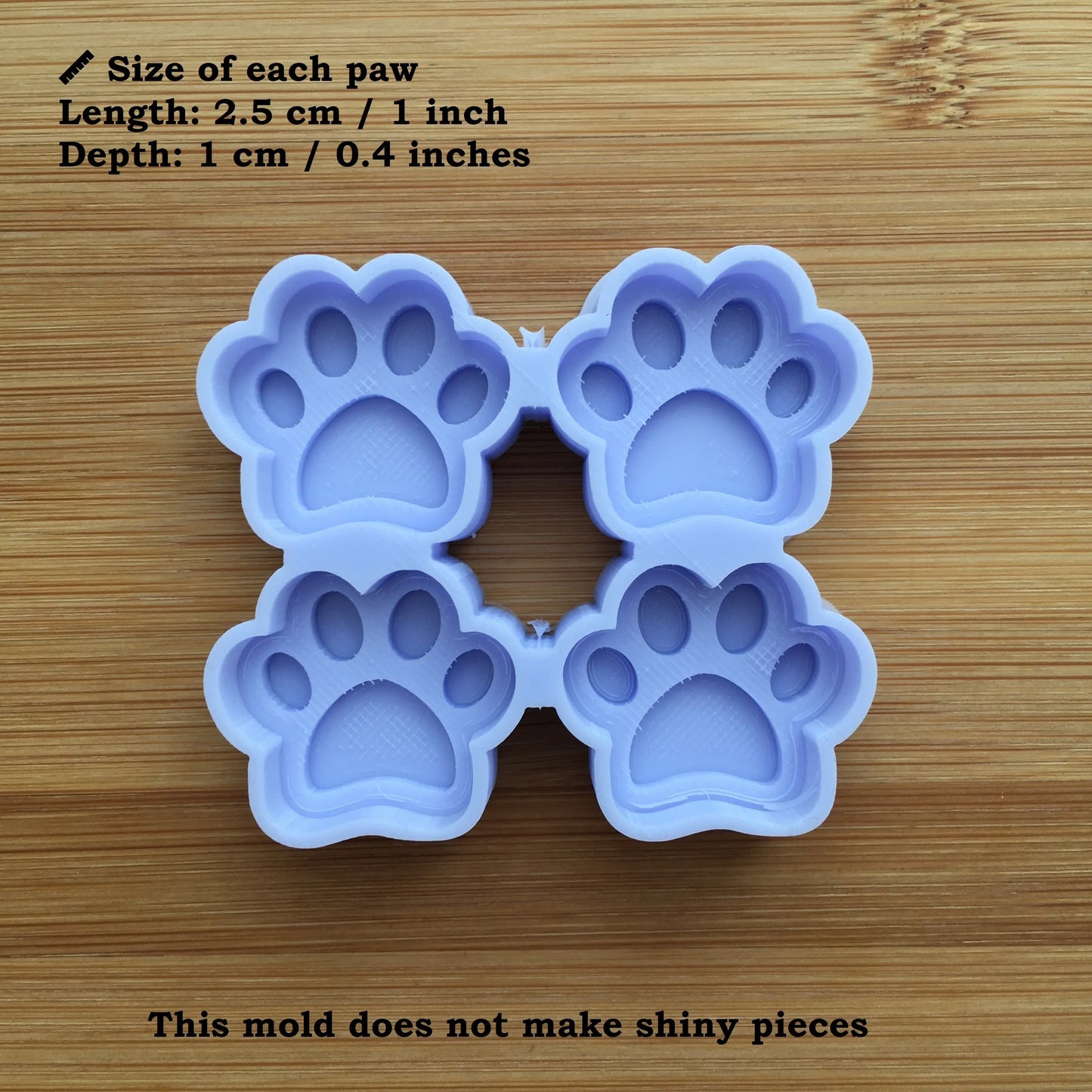 1 inch Paws Silicone Mold - The Crafts and Glitter Shop