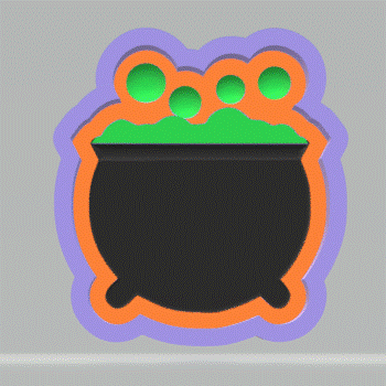 1 pc Bubble Cauldron Bath Bomb Mold STL File