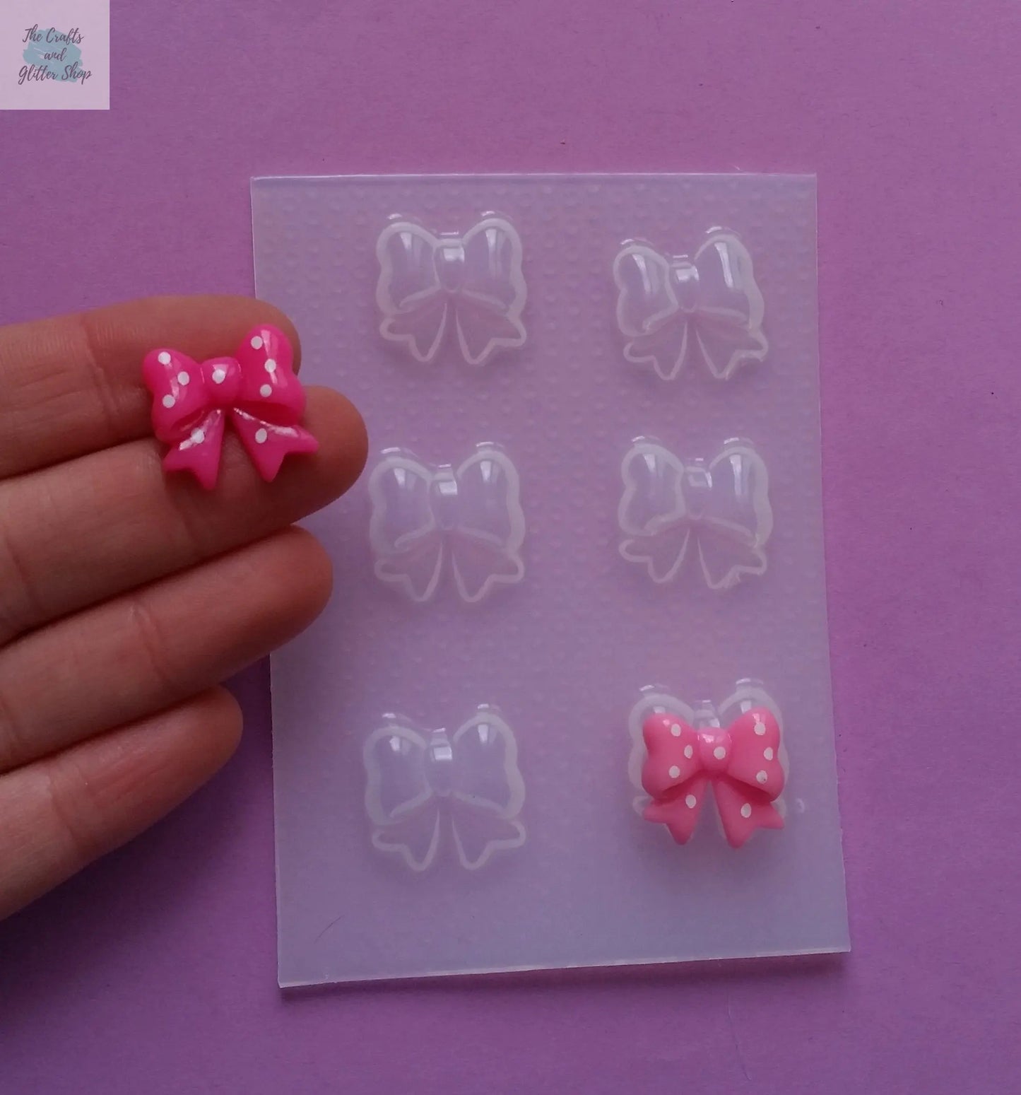 1.2 cm Small Kawaii Bows Plastic Mold 🎀 The Crafts and Glitter Shop