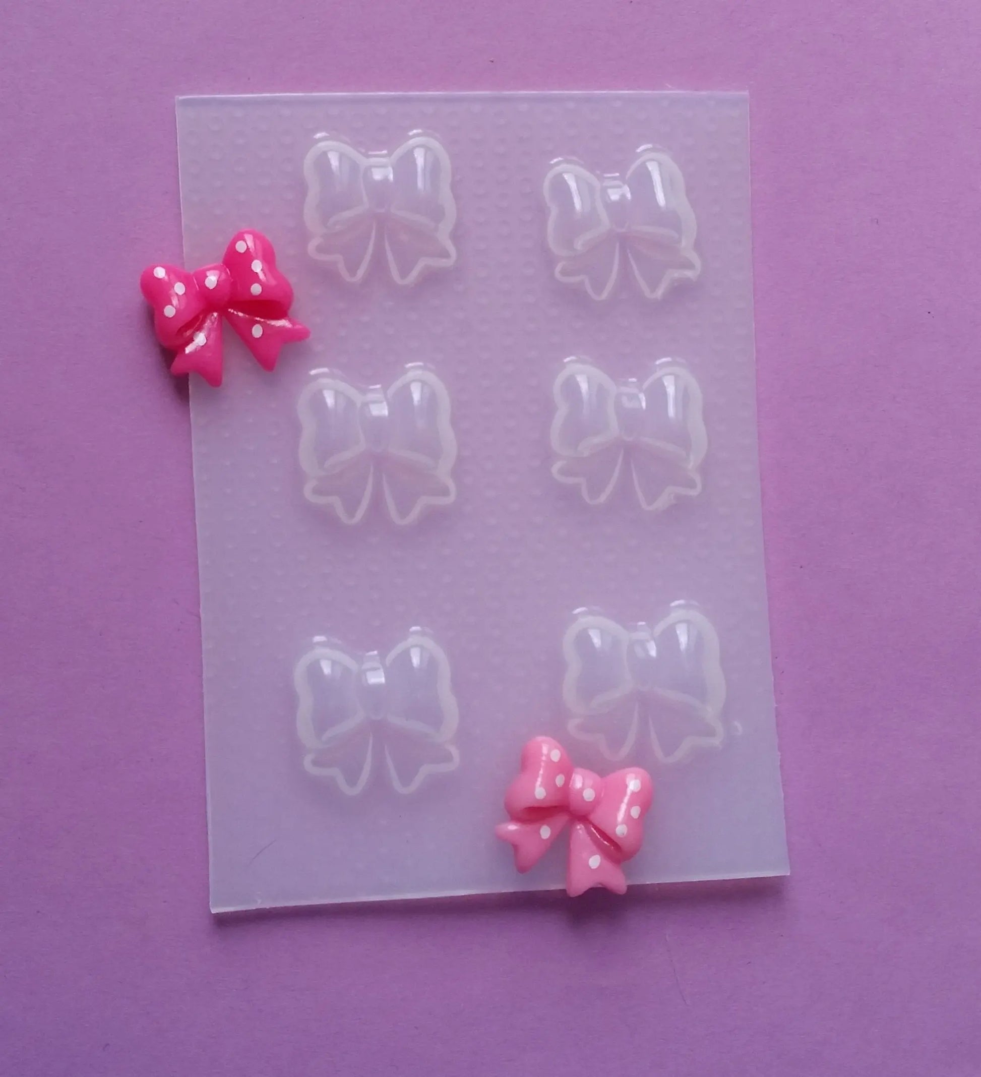 1.2 cm Small Kawaii Bows Plastic Mold 🎀 The Crafts and Glitter Shop