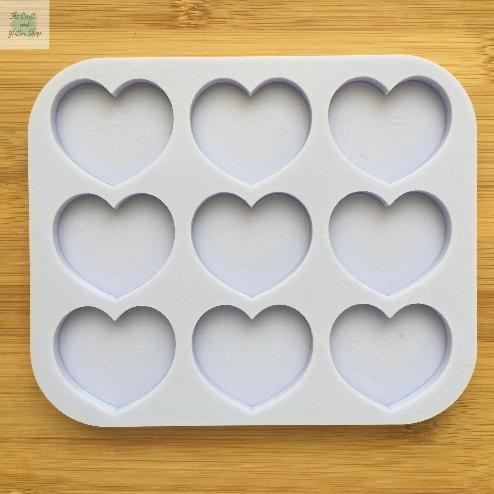 1.5 inch Heart Silicone Mold The Crafts and Glitter Shop