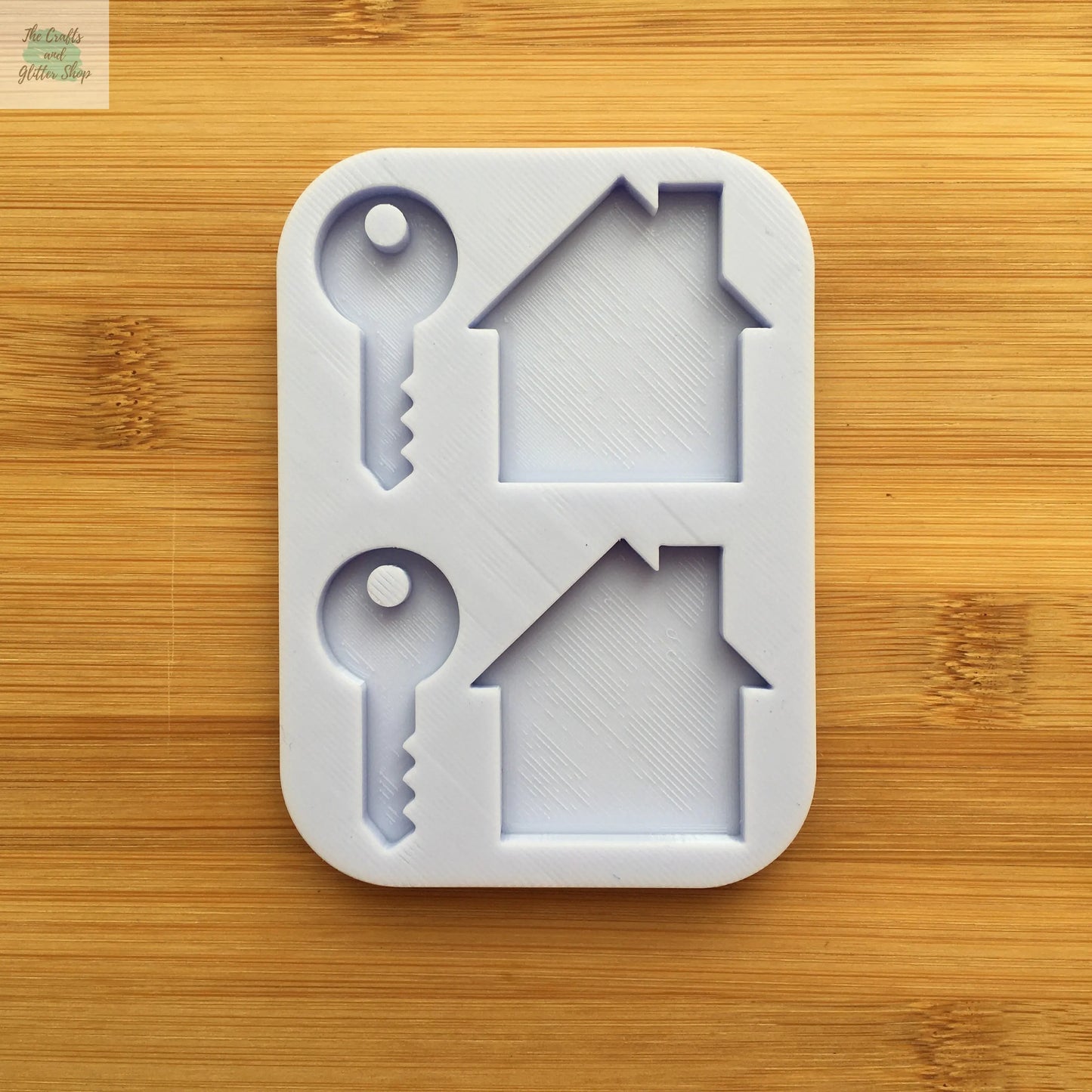 1.5 inch Key & House Silhouette Silicone Mold - The Crafts and Glitter Shop