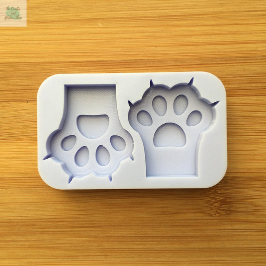 1.5 inch Kitten Paws Silicone Mold - The Crafts and Glitter Shop