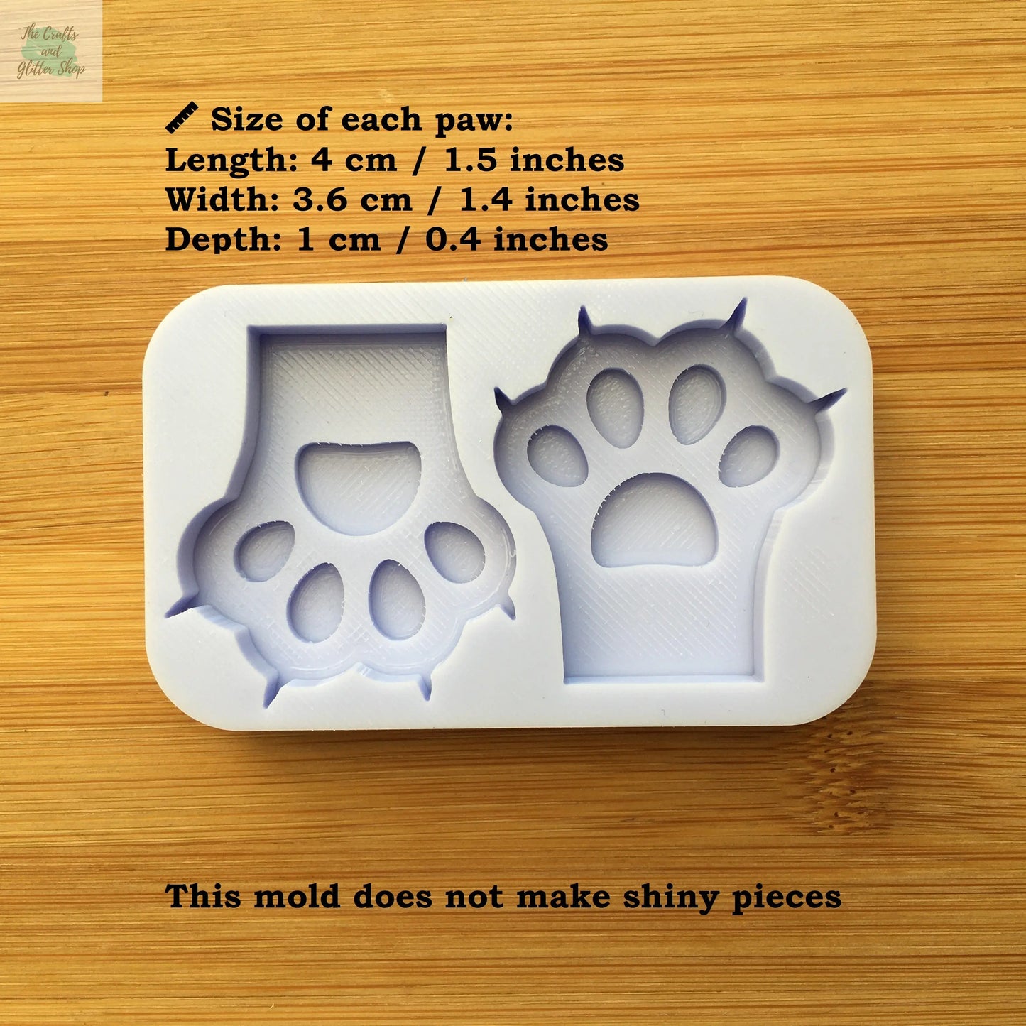 1.5 inch Kitten Paws Silicone Mold - The Crafts and Glitter Shop