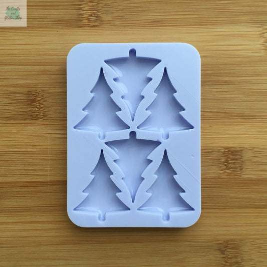 1.5 inch Winter Tree Silhouette Silicone Mold The Crafts and Glitter Shop