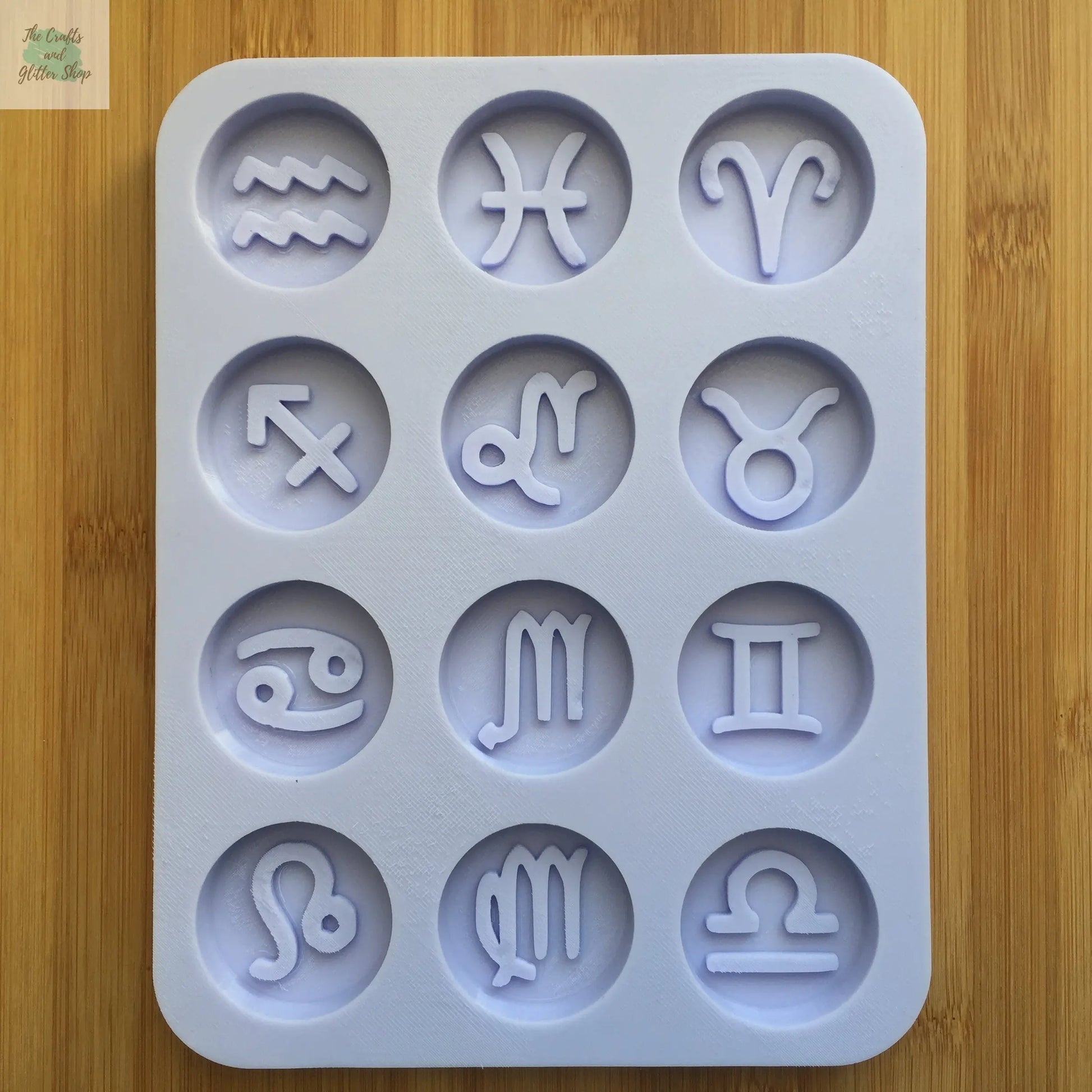 1.5 inch Zodiac Signs Silicone Mold The Crafts and Glitter Shop