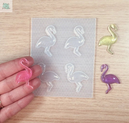 1.5" Flamingo Plastic Mold The Crafts and Glitter Shop