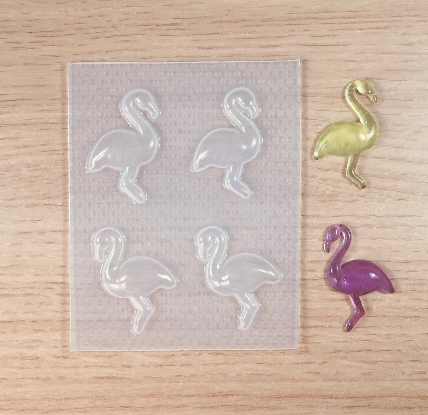 1.5" Flamingo Plastic Mold The Crafts and Glitter Shop