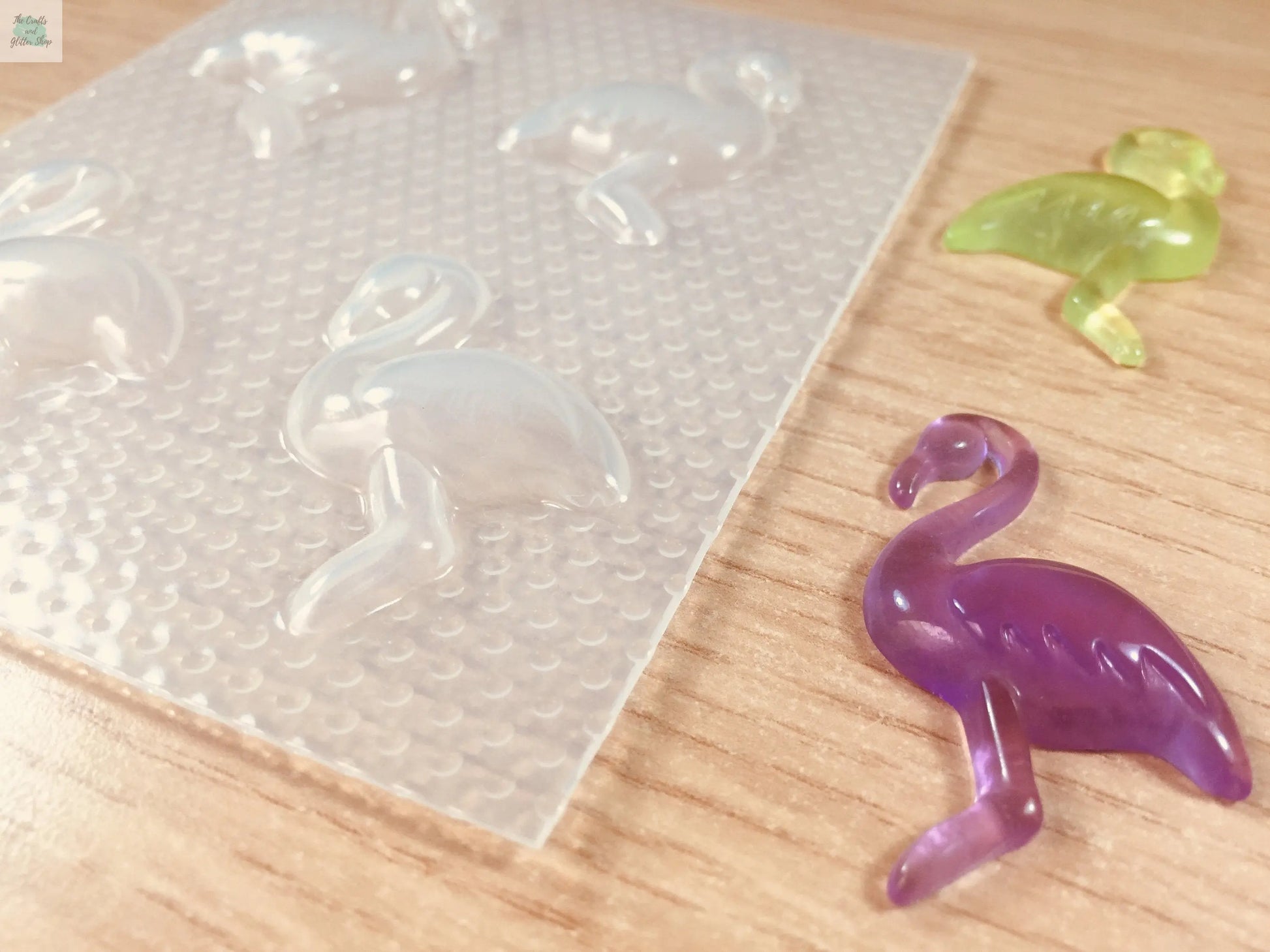 1.5" Flamingo Plastic Mold The Crafts and Glitter Shop