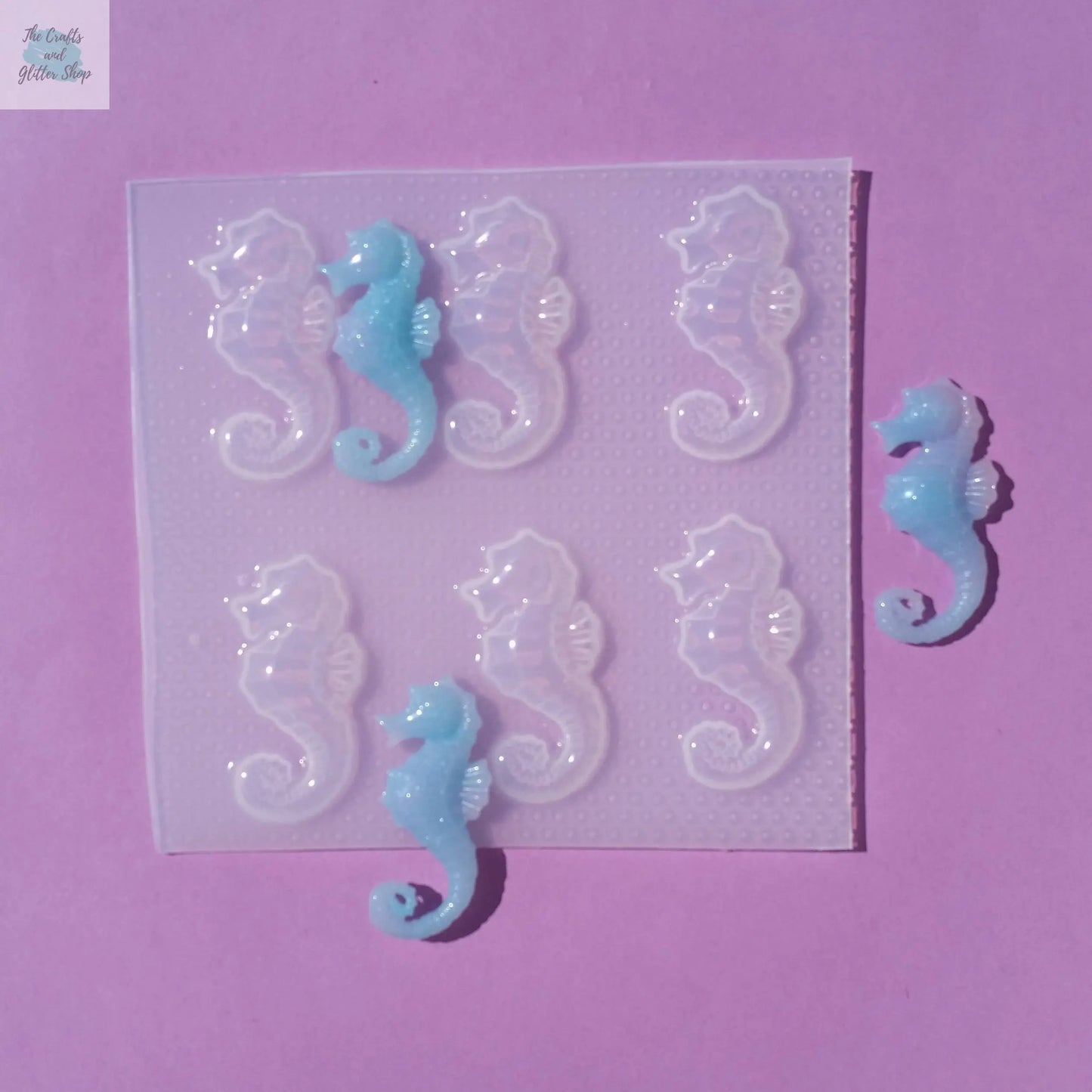 1.6" Realistic Sea horse Plastic Mold The Crafts and Glitter Shop