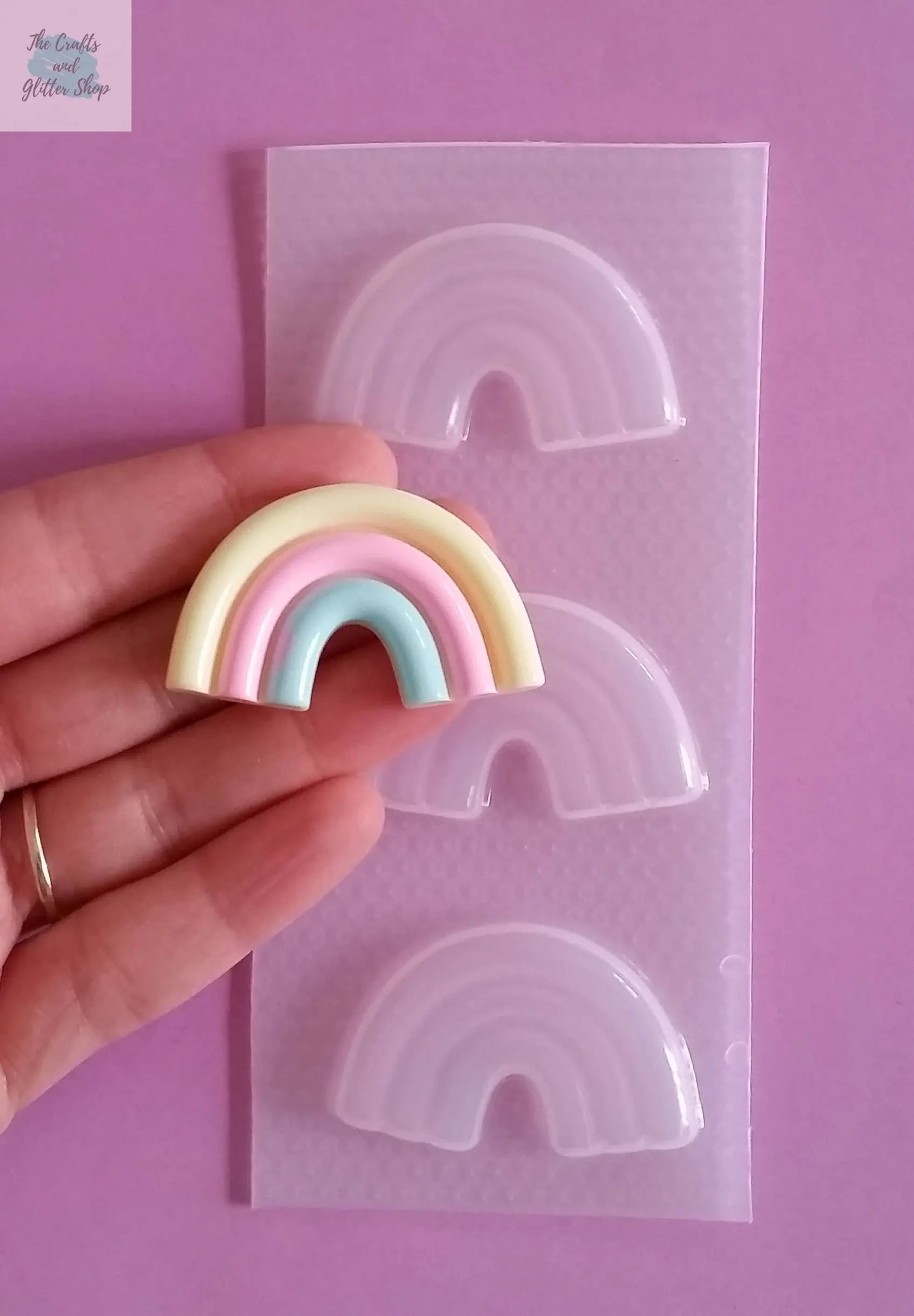 1.7" Rainbow Plastic Mold The Crafts and Glitter Shop
