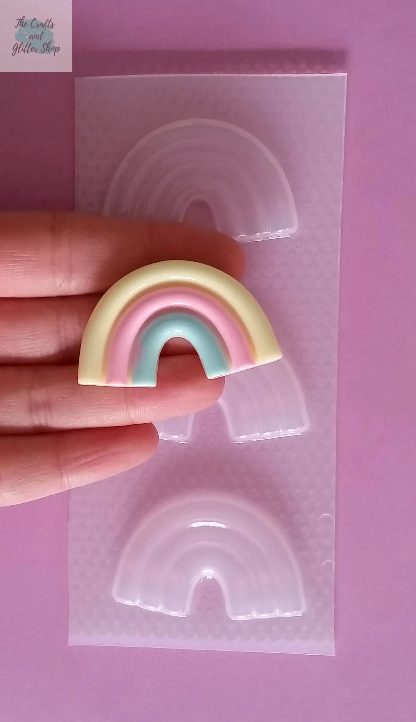 1.7" Rainbow Plastic Mold The Crafts and Glitter Shop