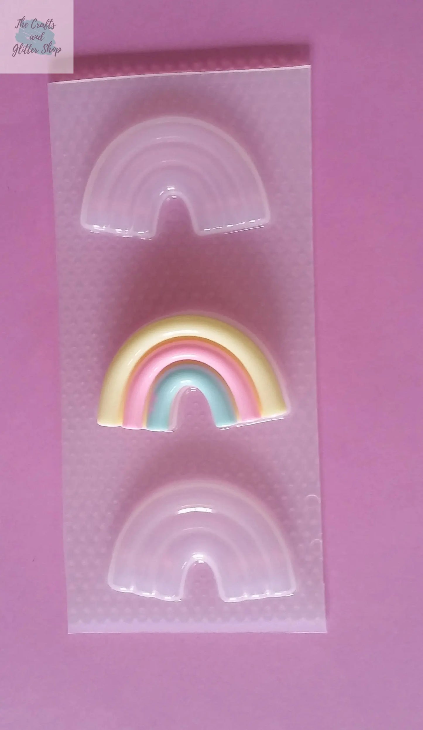 1.7" Rainbow Plastic Mold The Crafts and Glitter Shop