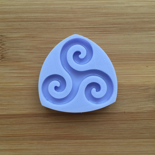 1.7" Triple Spiral Silicone Mold The Crafts and Glitter Shop