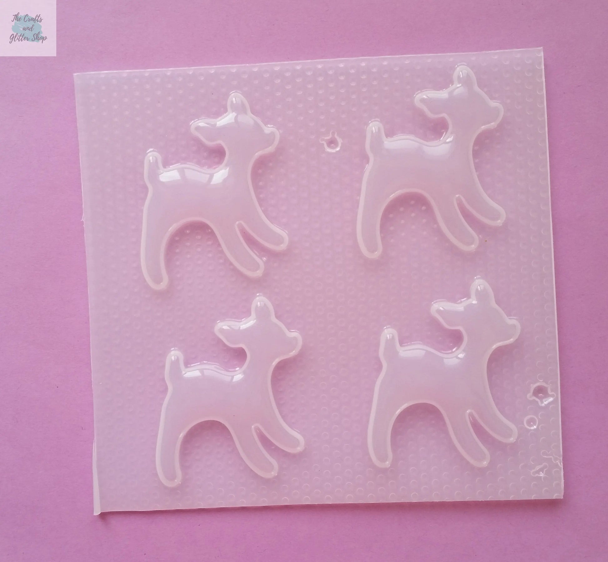 1.9" Deer Plastic Mold The Crafts and Glitter Shop